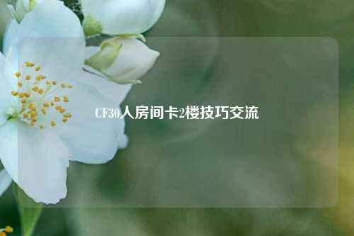 CF30人房间卡2楼技巧交流