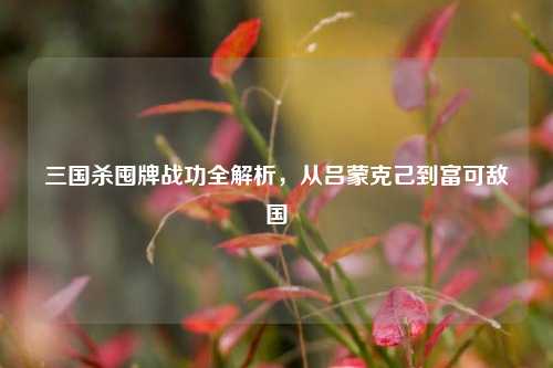 三国杀囤牌战功全解析，从吕蒙克己到富可敌国