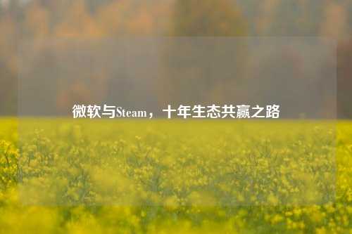 微软与Steam，十年生态共赢之路