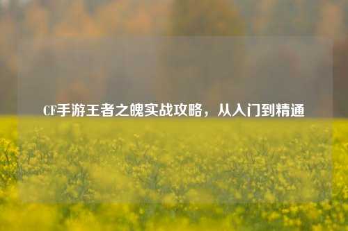 CF手游王者之魄实战攻略，从入门到精通