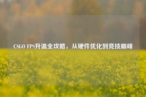 CSGO FPS升温全攻略，从硬件优化到竞技巅峰