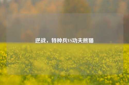 逆战，特种兵VS功夫熊猫
