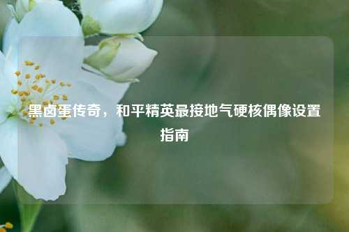 黑卤蛋传奇，和平精英最接地气硬核偶像设置指南