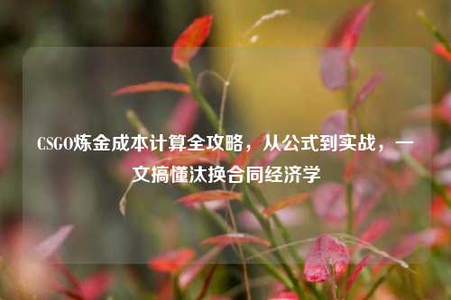 CSGO炼金成本计算全攻略，从公式到实战，一文搞懂汰换合同经济学