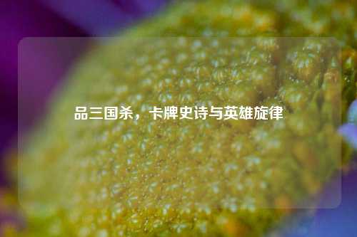 品三国杀，卡牌史诗与英雄旋律