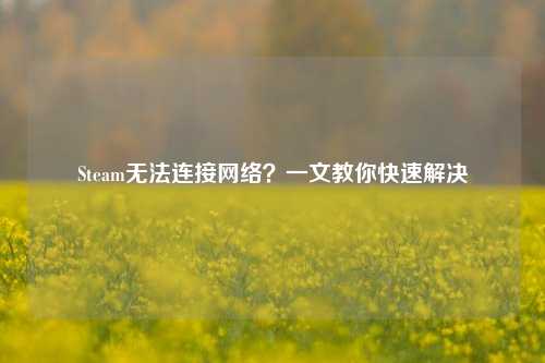 Steam无法连接网络？一文教你快速解决