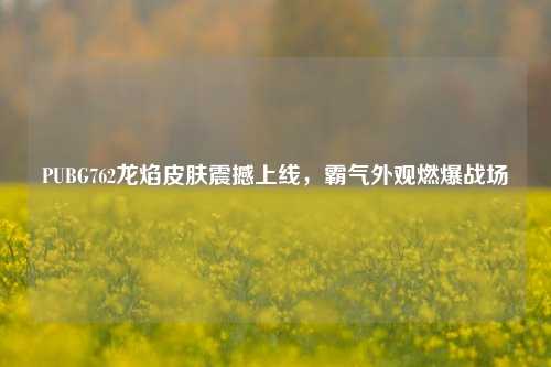 PUBG762龙焰皮肤震撼上线，霸气外观燃爆战场