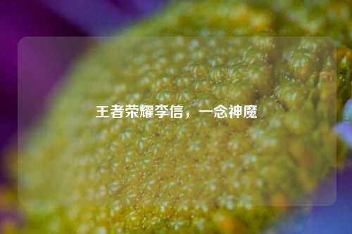王者荣耀李信，一念神魔