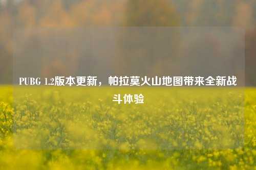 PUBG 1.2版本更新，帕拉莫火山地图带来全新战斗体验