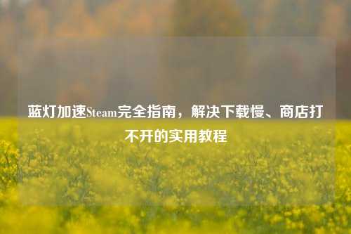蓝灯加速Steam完全指南，解决下载慢、商店打不开的实用教程