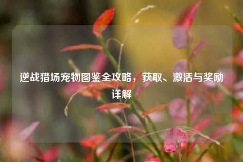 逆战猎场宠物图鉴全攻略，获取、激活与奖励详解