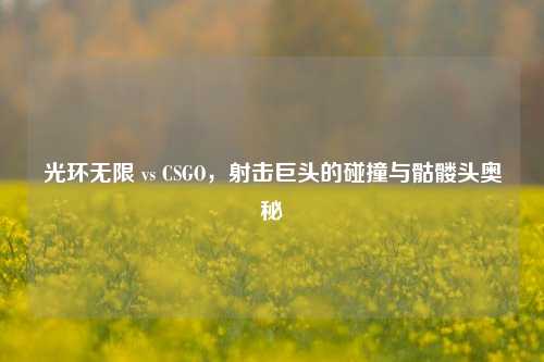 光环无限 vs CSGO，射击巨头的碰撞与骷髅头奥秘