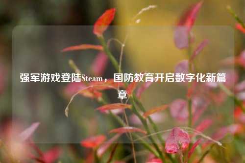 强军游戏登陆Steam，国防教育开启数字化新篇章