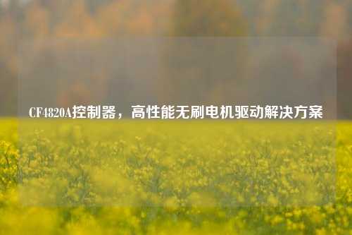 CF4820A控制器，高性能无刷电机驱动解决方案