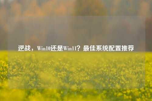 逆战，Win10还是Win11？最佳系统配置推荐
