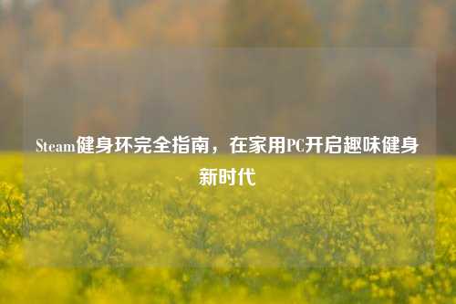 Steam健身环完全指南，在家用PC开启趣味健身新时代