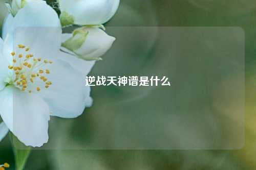 逆战天神谱是什么