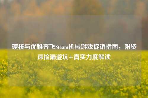 硬核与优雅齐飞Steam机械游戏促销指南，附资深捡漏避坑+真实力度解读