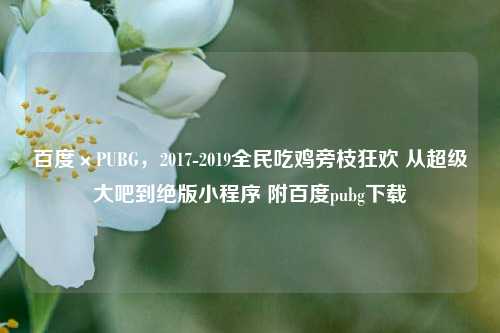 百度×PUBG，2017-2019全民吃鸡旁枝狂欢 从超级大吧到绝版小程序 附百度pubg下载