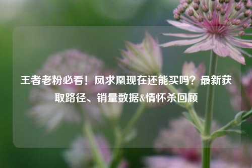 王者老粉必看！凤求凰现在还能买吗？最新获取路径、销量数据&情怀杀回顾