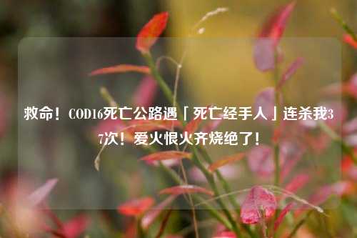 救命！COD16死亡公路遇「死亡经手人」连杀我37次！爱火恨火齐烧绝了！