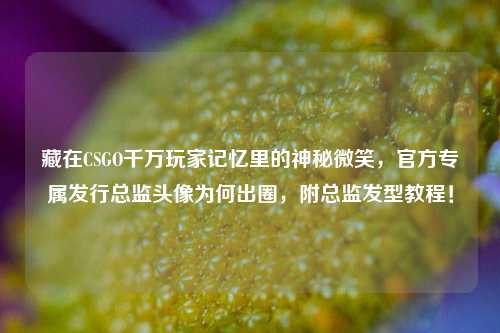 藏在CSGO千万玩家记忆里的神秘微笑，官方专属发行总监头像为何出圈，附总监发型教程！