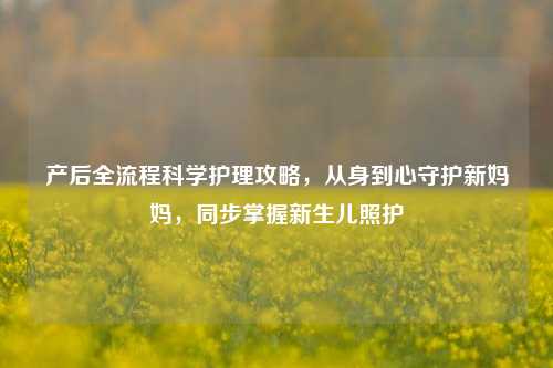 产后全流程科学护理攻略，从身到心守护新妈妈，同步掌握新生儿照护