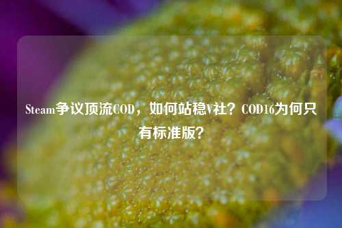Steam争议顶流COD，如何站稳V社？COD16为何只有标准版？