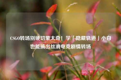 CSGO转场别硬切蒙太奇！学「隐藏轨道」小白也能搞出丝滑电竞剧情转场
