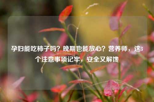 孕妇能吃柿子吗？晚期也能放心？营养师，这3个注意事项记牢，安全又解馋