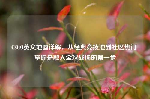 CSGO英文地图详解，从经典竞技池到社区热门 掌握是融入全球战场的第一步
