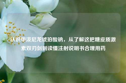 认识甲泼尼龙琥珀酸钠，从了解这把糖皮质激素双刃剑到读懂注射说明书合理用药