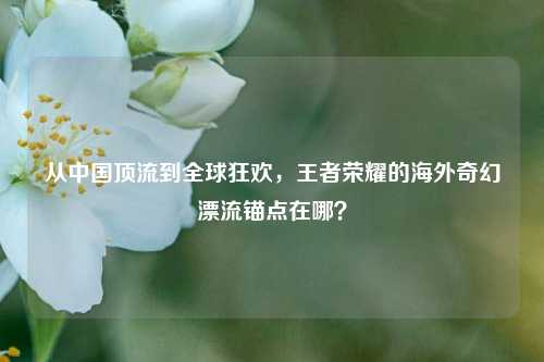 从中国顶流到全球狂欢，王者荣耀的海外奇幻漂流锚点在哪？
