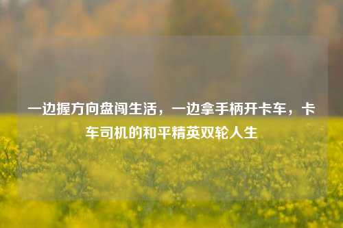 一边握方向盘闯生活，一边拿手柄开卡车，卡车司机的和平精英双轮人生