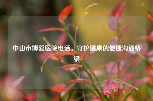 中山市博爱医院电话，守护健康的便捷沟通桥梁