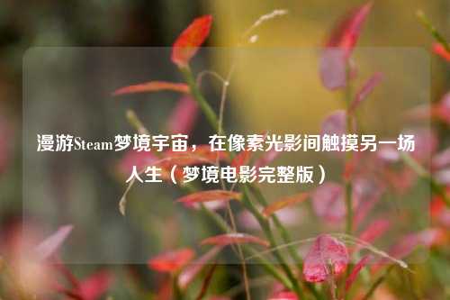 漫游Steam梦境宇宙，在像素光影间触摸另一场人生（梦境电影完整版）