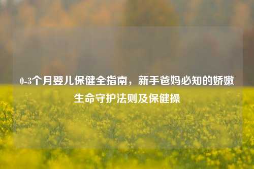 0-3个月婴儿保健全指南，新手爸妈必知的娇嫩生命守护法则及保健操