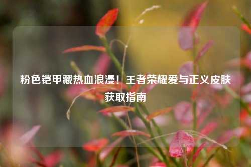 粉色铠甲藏热血浪漫！王者荣耀爱与正义皮肤获取指南