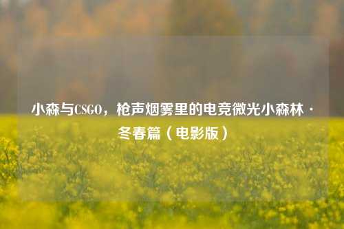 小森与CSGO，枪声烟雾里的电竞微光小森林·冬春篇（电影版）